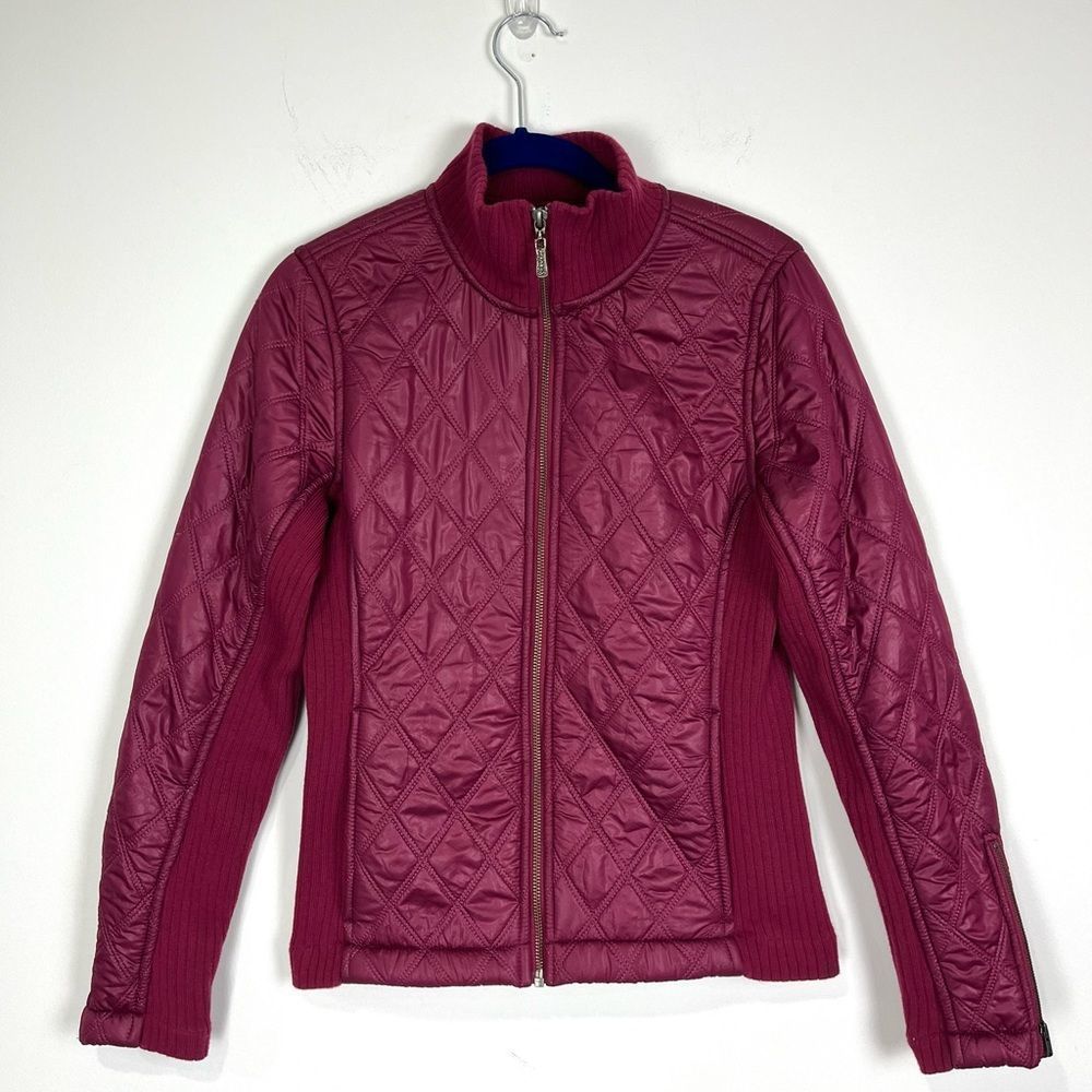 Prana Women’s Plum Zip Up Fur Lined Jacket Size Small